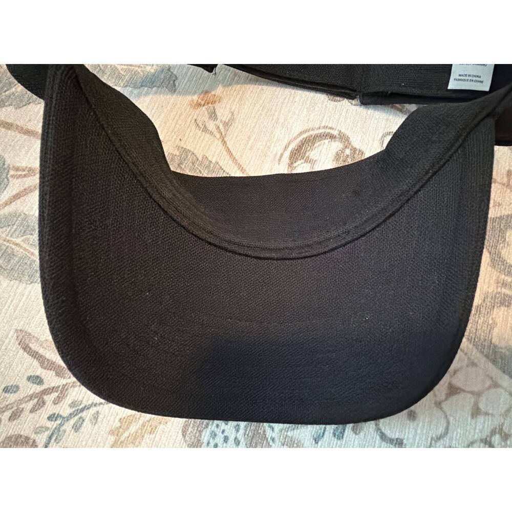 Chick-Fil-A Visor Adult Strapback Black Hat Cap Red Employee Sun Work Uniform - Picture 5 of 6